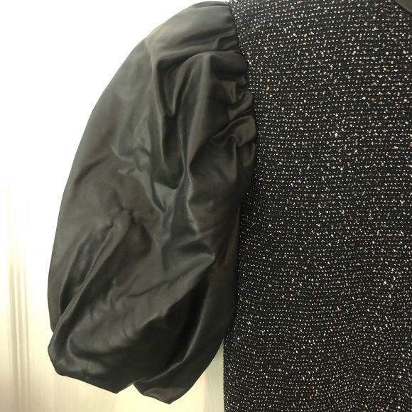 Weismann Black Sparkle Overskirt Leotard Bodysuit with Open Back - Adult Large - Picture 8 of 14